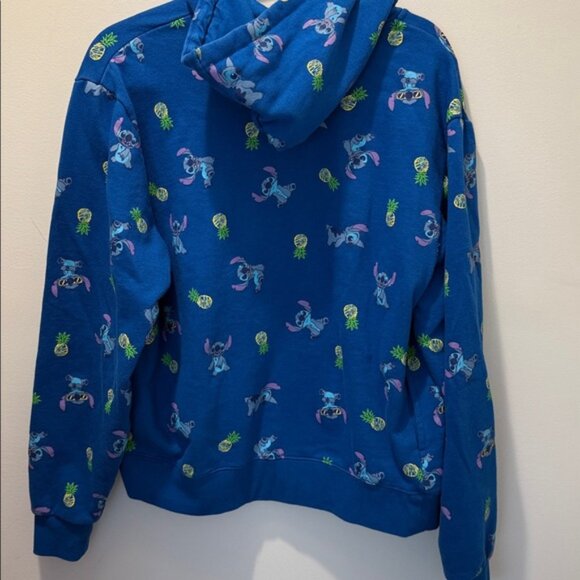 Disney Parks Lilo & Stitch Blue Pineapple Hooded Sweatshirt Jacket - Picture 10 of 10